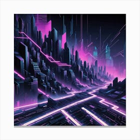 Futuristic City Canvas Print