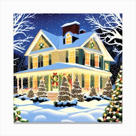 Christmas House 15 Canvas Print