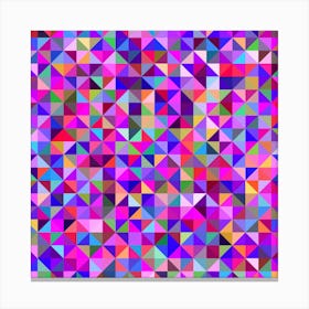 Floor Colorful Triangle Canvas Print