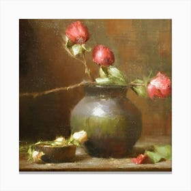 Still Life With Roses Canvas Print