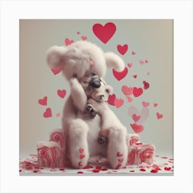 Teddy Bear Hug Canvas Print