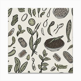 Legumes As A Logo (63) Canvas Print