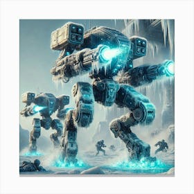 Glacier Walkers Canvas Print