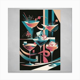 Cocktail Print 4 Canvas Print