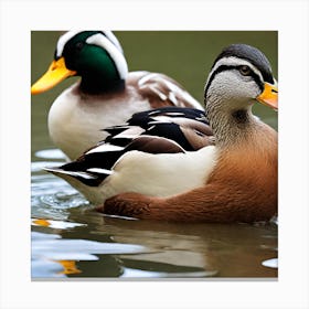 Beauty Of Ducks Canvas Print