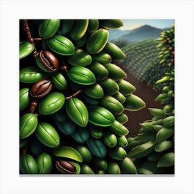 Coffee Beans On A Tree 9 Canvas Print