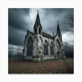 Church In The Woods 1 Canvas Print