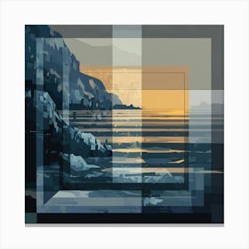 Sunset At The Beach 2 Canvas Print