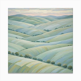 Wiltshire Landscape Canvas Print