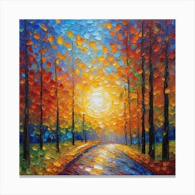 Autumn Road Canvas Print