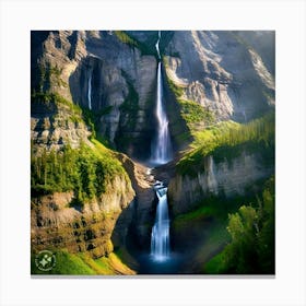 Glacier Falls Canvas Print