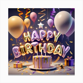 Happy Birthday Canvas Print