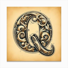 Letter Q Canvas Print