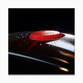 Tear Glistening With Sweetness Against A Dark Void 3d Model Hyper Realistic Texture Capturing Ref Canvas Print