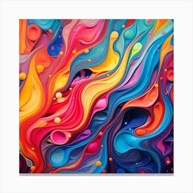 Abstract Colorful Abstract Painting 5 Canvas Print