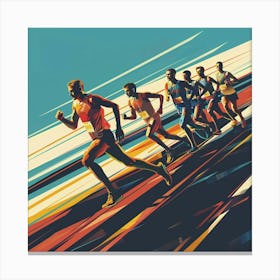 Runner'S Race 1 Canvas Print