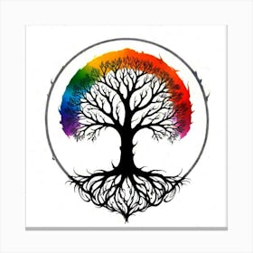 Rainbow Tree 10 Canvas Print