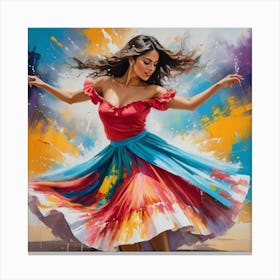 Latin Dancer Canvas Print
