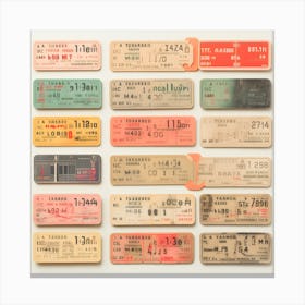 Samsonite Boarding Passes Canvas Print