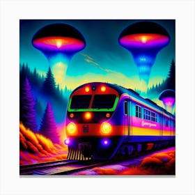 Alien Train Canvas Print