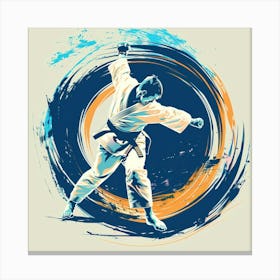 A Judo Throw Vector Design Illustration 1718704959 4 Canvas Print