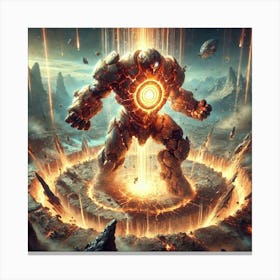 Core Titan Crushing Field Canvas Print