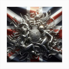 British Flag 3 Canvas Print