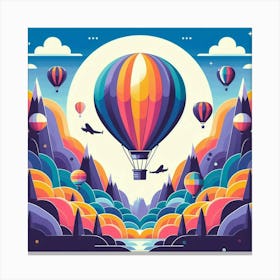 Hot Air Balloons In The Sky Canvas Print