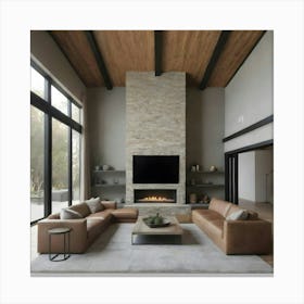 Modern Living Room 31 Canvas Print