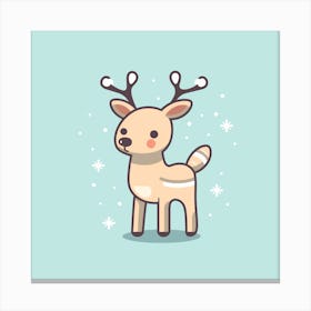 Cute Reindeer Canvas Print