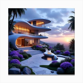 Futuristic House 13 Canvas Print