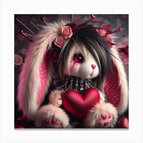 Valentine Bunny 3 Canvas Print