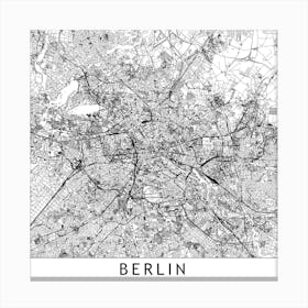 Berlin Map  I Canvas Print