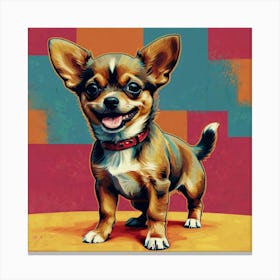 Chihuahua Pop Art Canvas Print