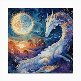 Dragon In The Sky 1 Canvas Print