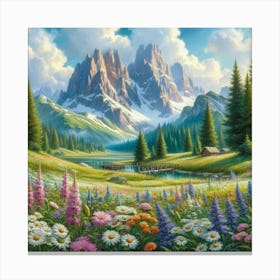 Mountain Landscape 11 Canvas Print