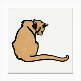 Brown Cat, Edward Penfield Canvas Print