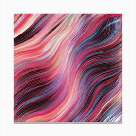 Abstract Wavy Pattern Canvas Print