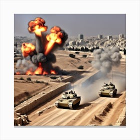 Iraq War 4 Canvas Print