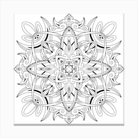 Symmetrical Mandala Canvas Print