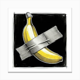 Banana Tape Canvas Print