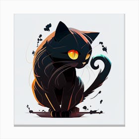 Black Cat 14 Canvas Print