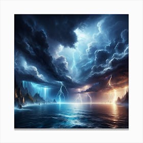 Lightning Storm Canvas Print