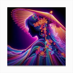 Colorful woman 10 Canvas Print