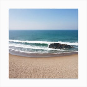 Beach At Dusk 3 Canvas Print