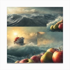 Apples In The Storm Canvas Print