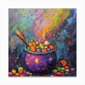 Cauldron Of Candy 1 Canvas Print