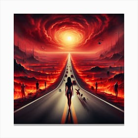 Road To Hell 1 Canvas Print