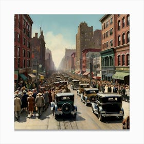 New York City Street Scene 5 Canvas Print