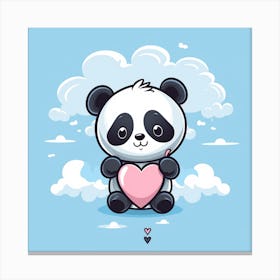 Cute Panda Canvas Print